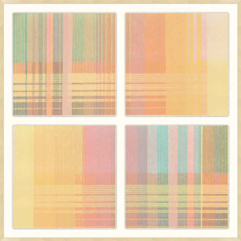 Patchy Plaid 1, encadré sur toile