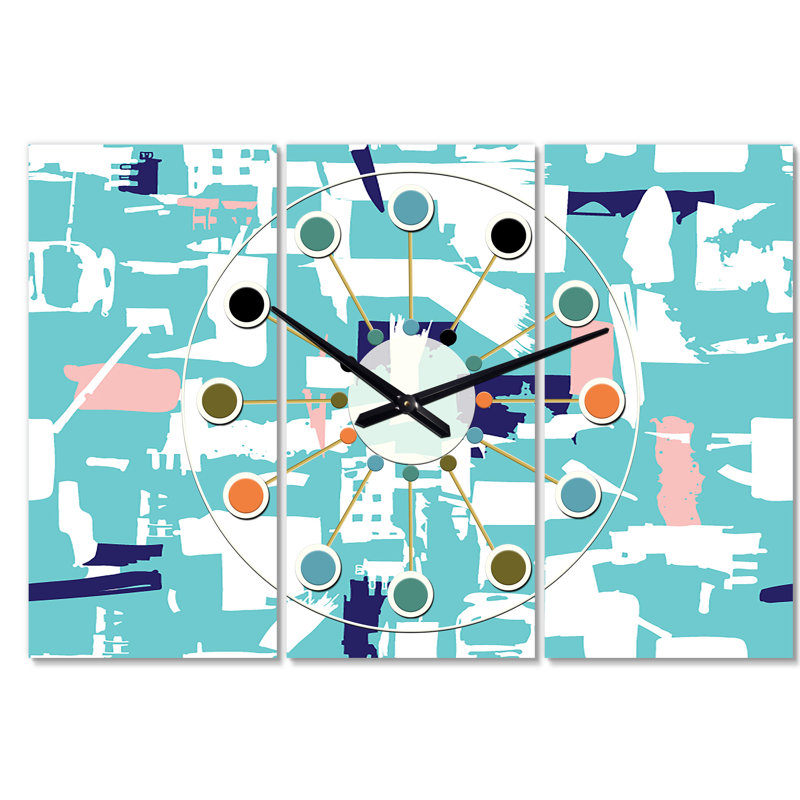 Horloge murale extra dimensions extra-artisan Mid-Century