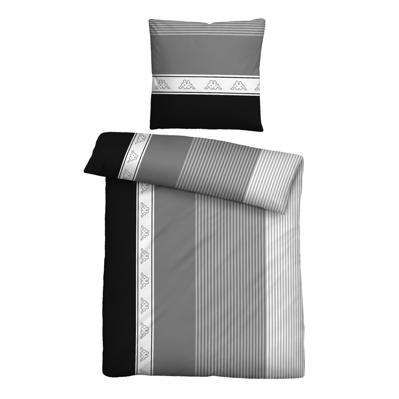 Cotton Striped Duvet Cover Set with Pillow Shams