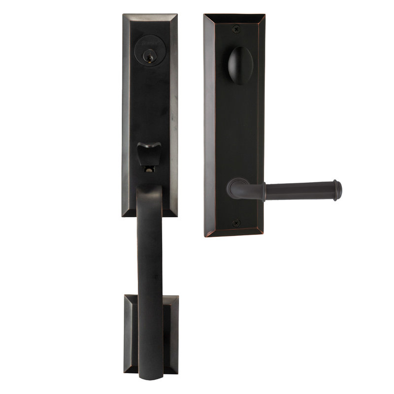 Bravura 971-840 Active Austin Handleset with St. Charles Lever in Bright Chrome - R, Right, Oil Rubbed Bronze