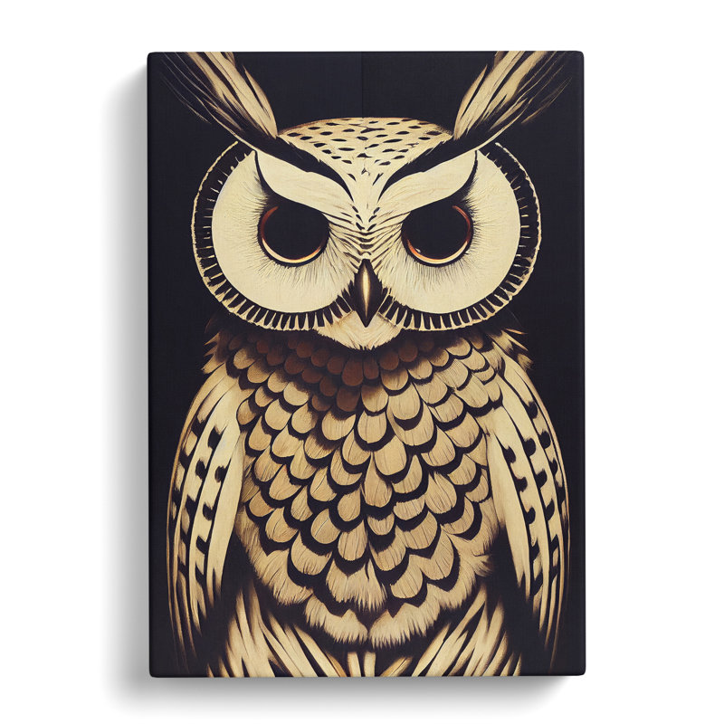 A Gorgeous Owl - Wrapped Canvas, 60cm H x 40cm W x 3cm D