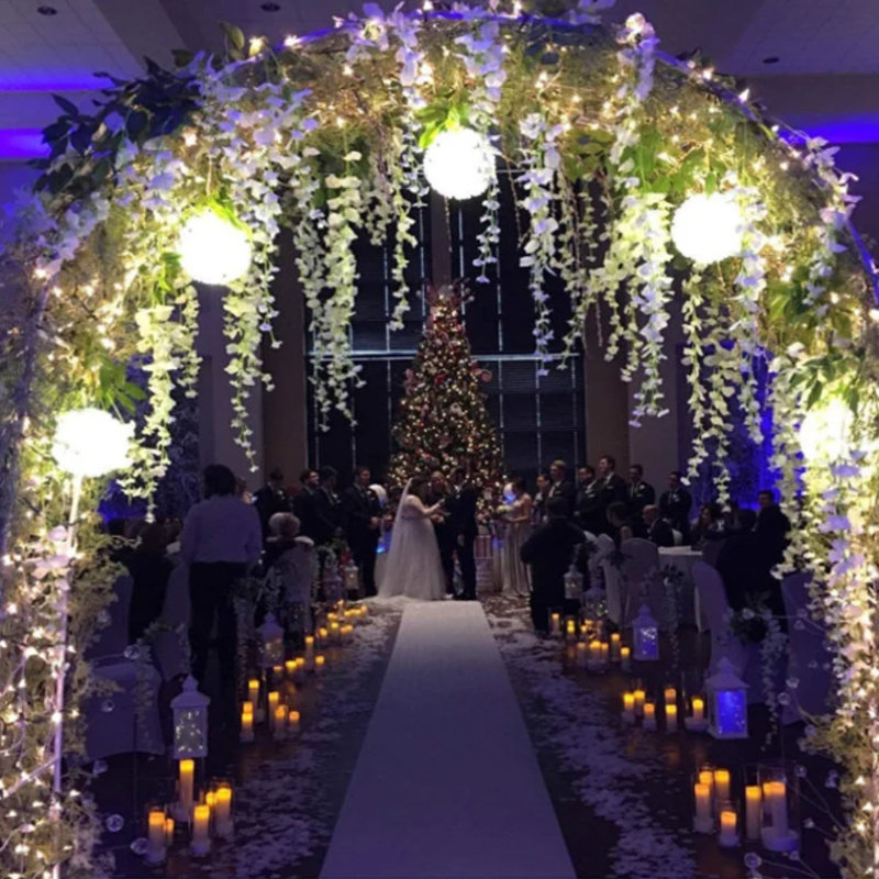 Décoration de mariage artificielle artificielle blanc