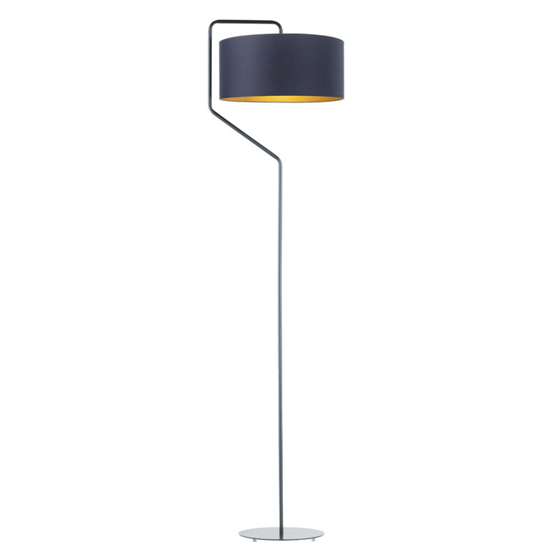 Kulyash 156cm Arched Floor Lamp, Navy Blue