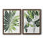 Expressive Palm I - ensemble de 2 peintures sur toile encadrées-730153543-730153540