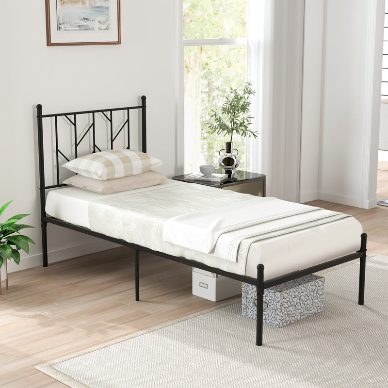 Ailse Bed, Single (197 x 91 cm), Black