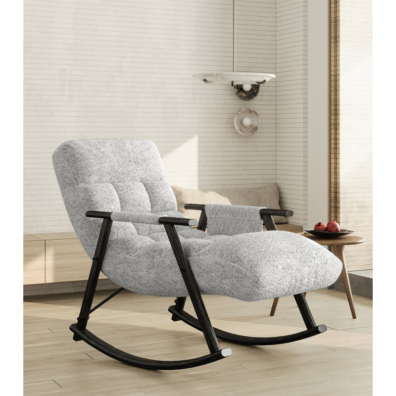 Chaise berçante pliante Casual, Gris