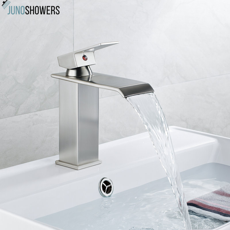 Système de douche avec fixation murale et robinet thermostatique, Doré