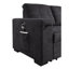 Canapé-lit modulaire réversible en tissu tissé noir l 95 po avec porte-gobelet de rangement et poches-1797587627