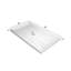 Glasstone 60x36 Inch White Shower Base with SMC Solid Finish - Anti-Slip Surface & Stainless Steel Drain Cover