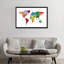World Map Series: Dripping Effect I, impression sur toile tendue-74756164-74756163-19744882