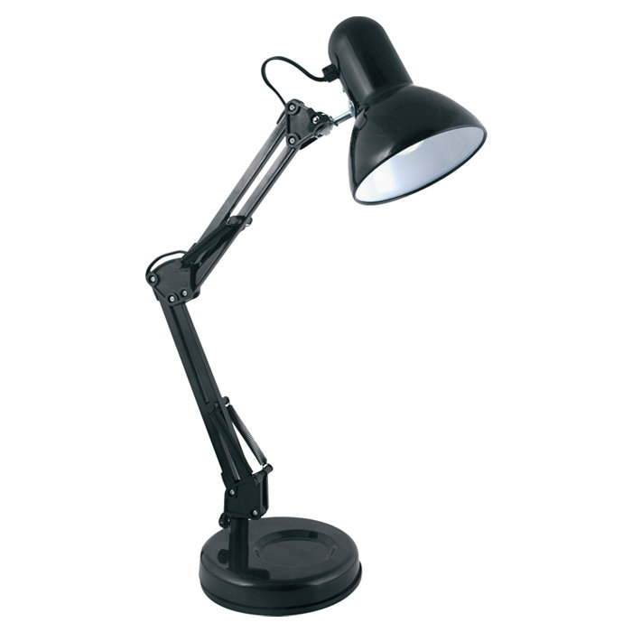 Adjustable Desk Lamp, Black, Black