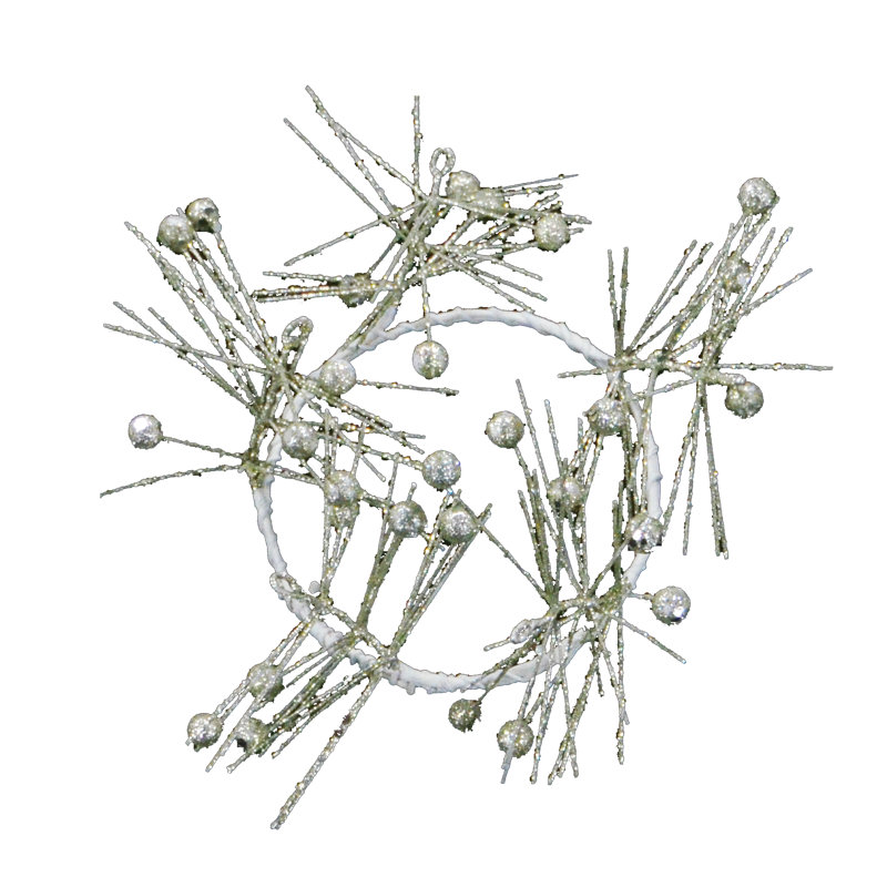 Couronne perlée, H 2,5 po x l 2,5 po, Champagne
