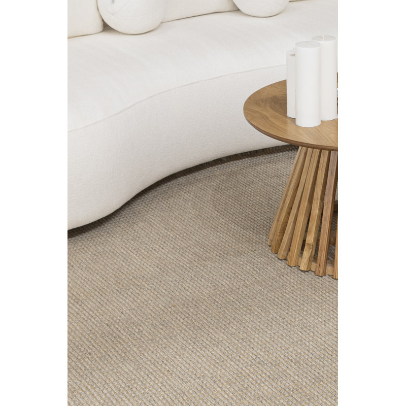 Tapis rectangulaire en jute / sisal Jarlin, Tapis de couloir 3 pi 4 po x 9 pi 11 po