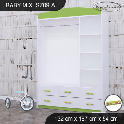 Baby 3 Door Wardrobe