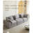 Goudy Boneless Compression Sectional Sofa with Back Cushions & Pillows-117899233