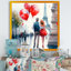 Couples in Love in Paris IV - Peinture sur toile