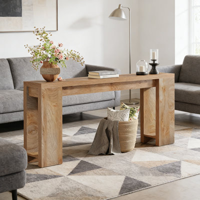 Wood Console Table, Farmhouse Sofa Table Entryway Table