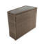 Ensemble de canapés de patio en rotin durable, conception moderne en demi-lune pour recevoir