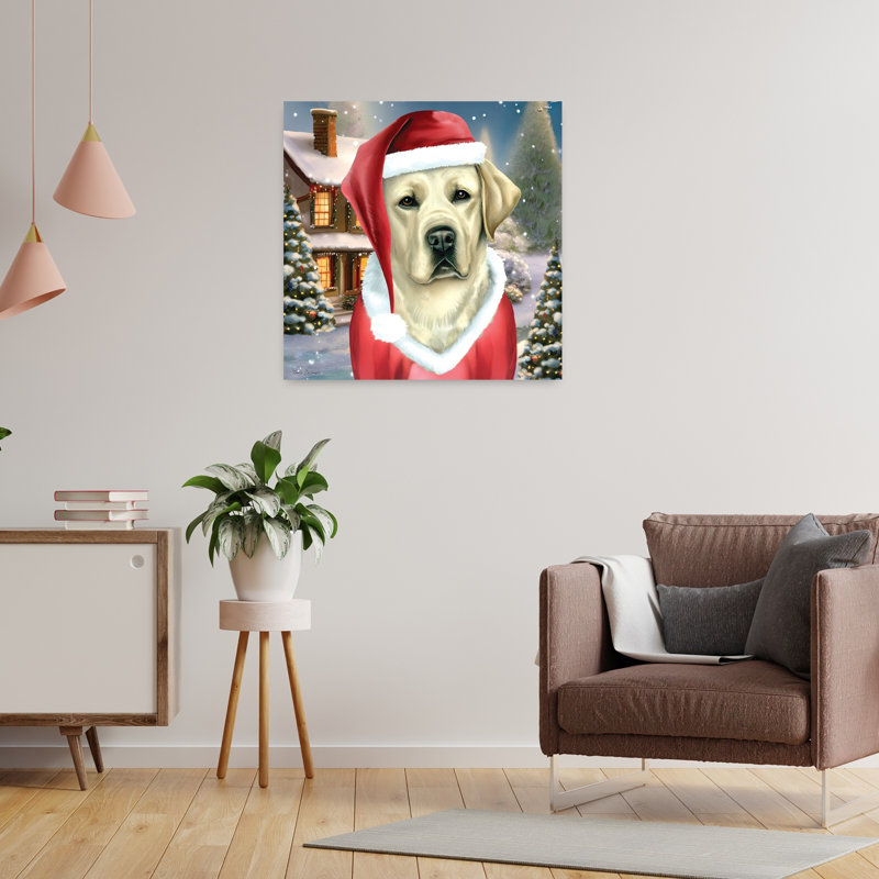 Santa Claus Lab 1 Piece Wrapped Canvas Wall Art, 60.96cm H x 60.96cm W