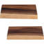 Ensemble de 2 tablettes flottantes en bois massif Live Edge