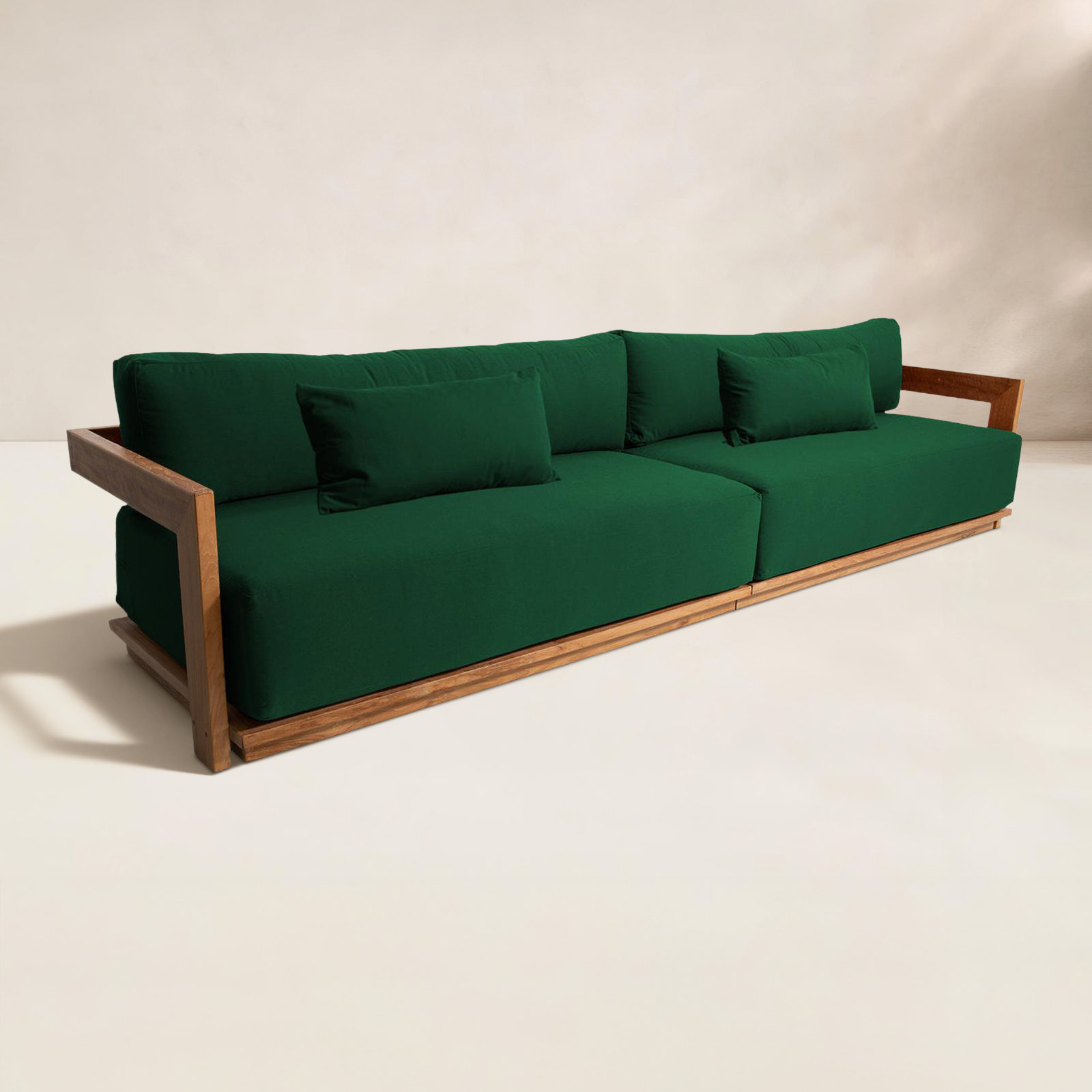Varenna 119" Sunbrella® Patio Sofa, Forest Green