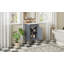 Meuble-lavabo de salle de bain avec lavabo en céramique et tablette réglable-858130608