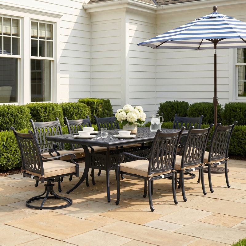 Brockport Dining Set with Cushions