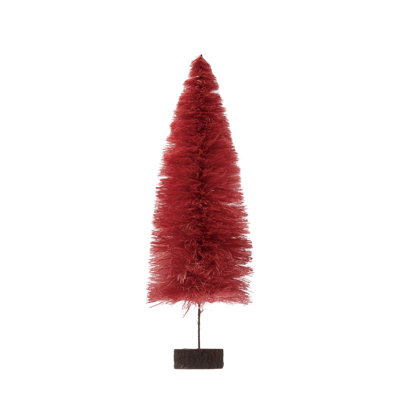 Arbre à brosse en sisal avec base en bois