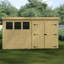Shiplap Pent Wooden Shed-88314724