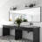 Lantier Matte Black 3-Light Bathroom Vanity Light with Clear Glass