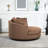 Upholstered Slipcovered Barrel Chair-842625486