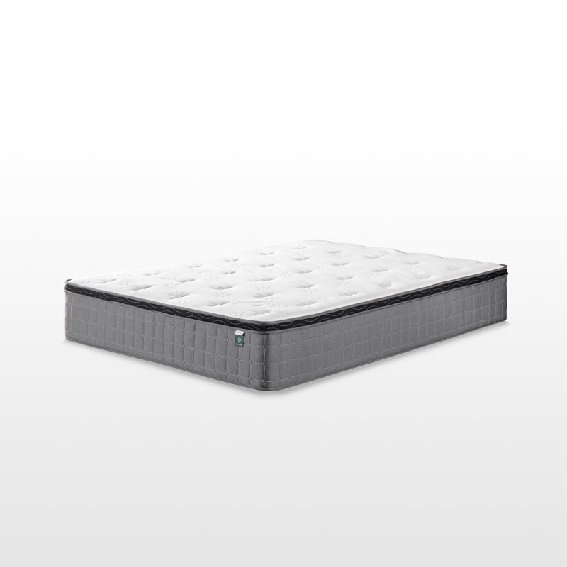 Twin 10'' Gray Gel Memory Foam Innerspring Mattress