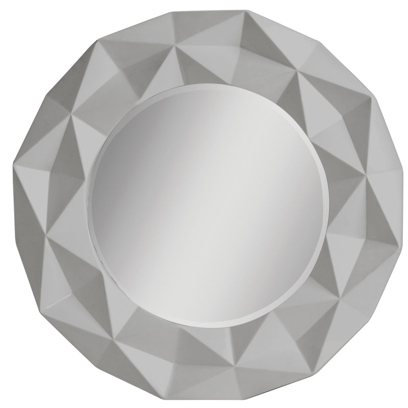 Gamache Flat Wall Mirror, Grey