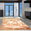 Tapis décoratif beige/brun en laine noué à la main de conception unique 5 pi 3 po x 7 pi 8 po noué à la main New Age