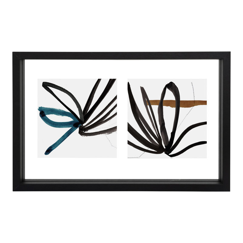 Maza Wood Matte Floater Picture Frame, Black