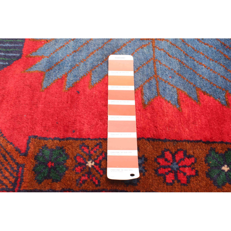 Tapis rouge Teimani 3 pi 5 po x 5 pi 11 po