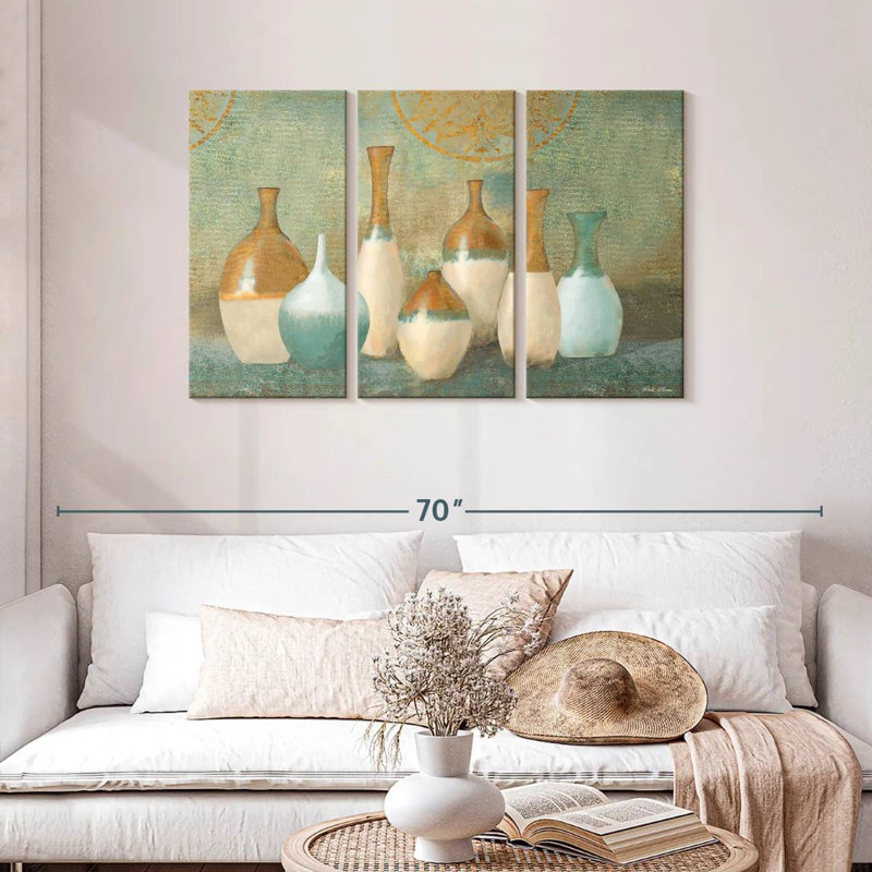 Senne Ivory Vessels, 28" H x 45" W