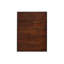 Élégante table basse à pattes gourdes - bois massif patiné, surface ébréchée et rangement pour magazines-269100830