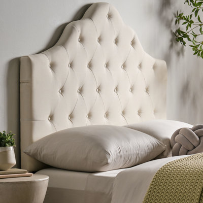 Tête de lit - Hauteur réglable et style intemporel pour un tissu de chambre à coucher classique compatible avec tous les lits