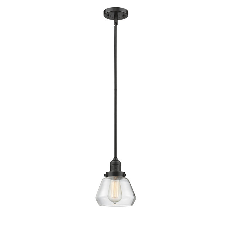 Chill 1 - Light Single Pendant, Oil Rubbed Bronze, Clear, 9" x 7" x 7"