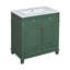 Meuble-lavabo de 30 po avec lavabo en céramique, armoire de rangement en bois massif avec portes à fermeture douce, style rétro-1098476054