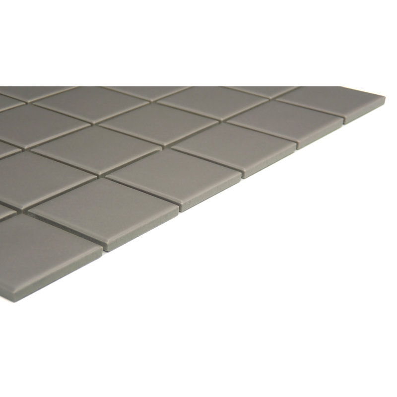 Catch 12 x 12 Ceramic Mosaic Sheet, Taupe