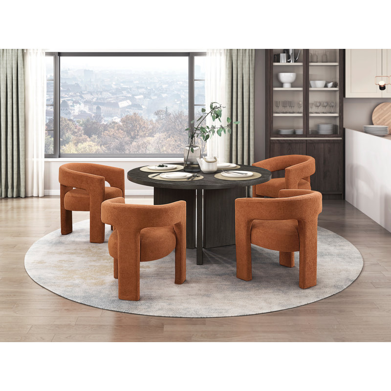 Table de salle à manger ronde L 54 po x l 54 po x H 30,5 po