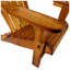 Chaise Adirondack pliable en bois de populus massif l 21 po x P 29,5 po x H 36,6 po Ehomexpert