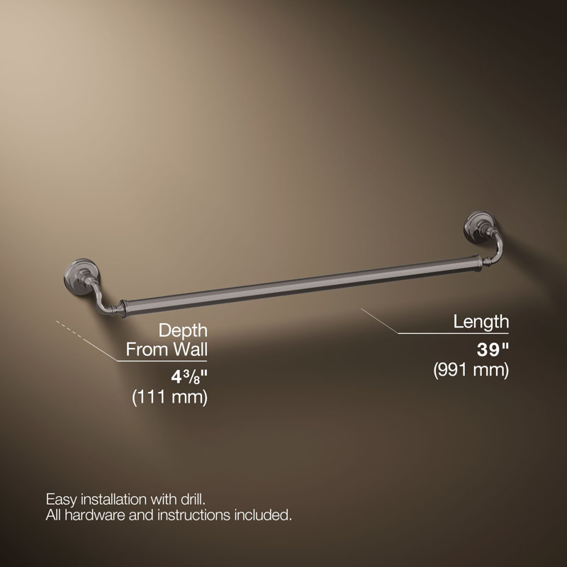 Artifacts Grab Bar, 36"W, Vibrant Titanium