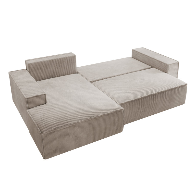 Chadman Sofa & Chaise, Left Hand Facing, Beige