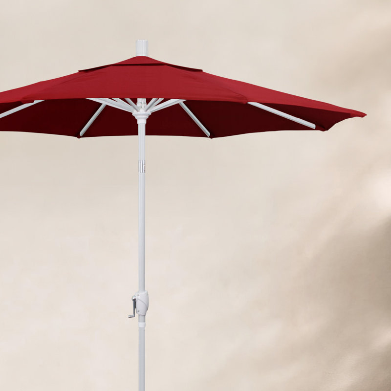 Parasol de marché 7,5' Wallach, Rouge - oléfine