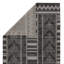 Phoebe Machine Washable Kimmons Chevron Area Rug in Black/Light Gray-1557063291