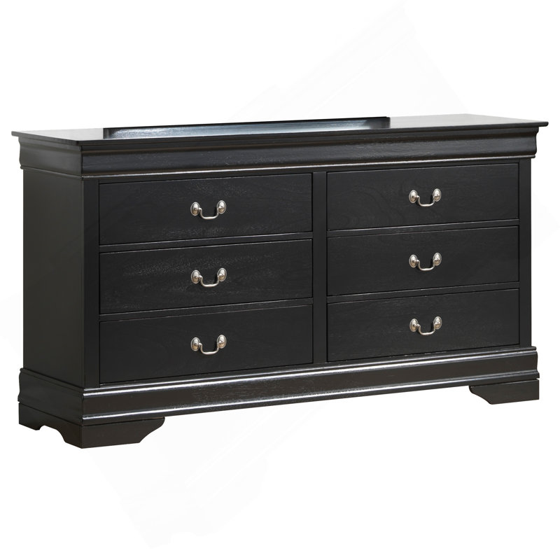 Commode de rangement noire Elegant Traditional