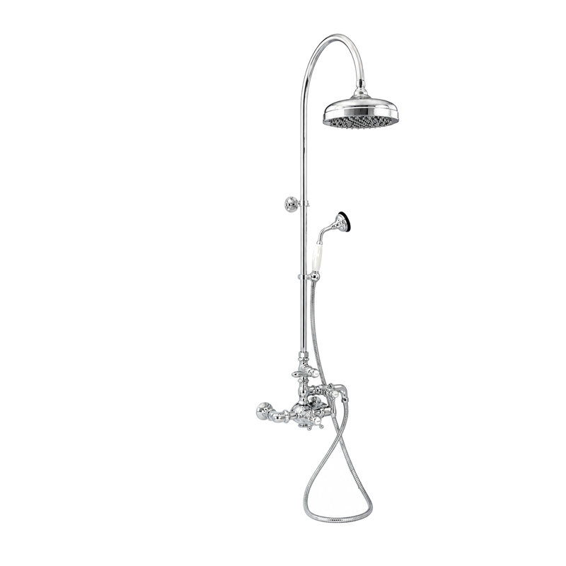 Système de douche thermostatique et douche à main Exposed (P1088) par Strom Living, Chrome chrome